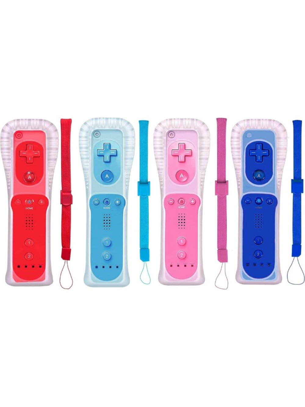 Classic Remote Controller for Wii/Wii U - 4 Pack Gamepad with Silicone Sleeves